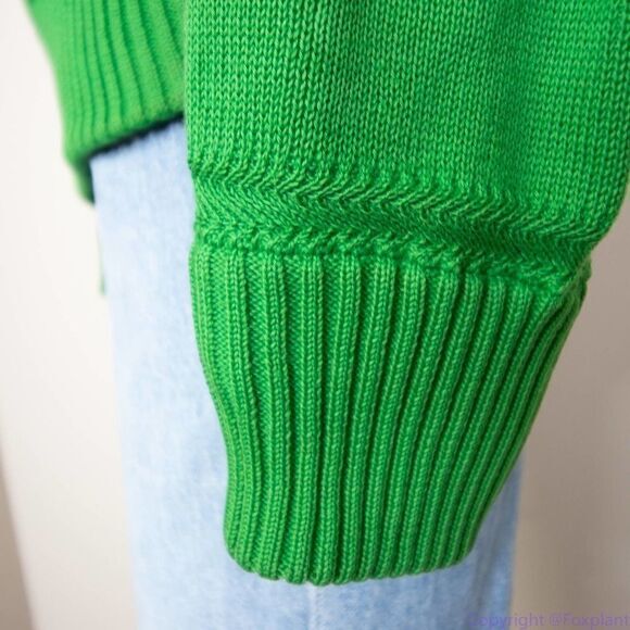 Albam Made in England 100% cotton green‎ sweater, size 1 - Picture 8 of 16